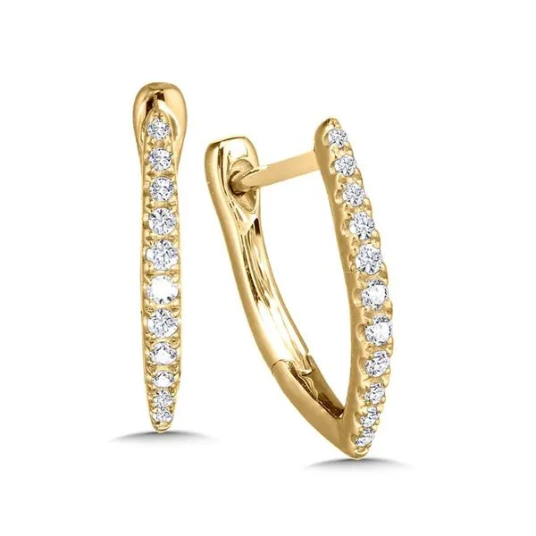 Diamond Huggie Earrings Jim Kryshak Jewelers Wausau, WI
