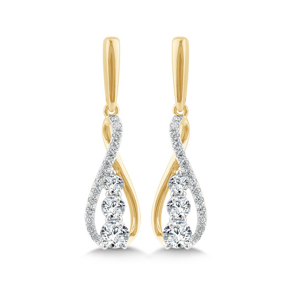 Dangle Diamond Earrings Jim Kryshak Jewelers Wausau, WI