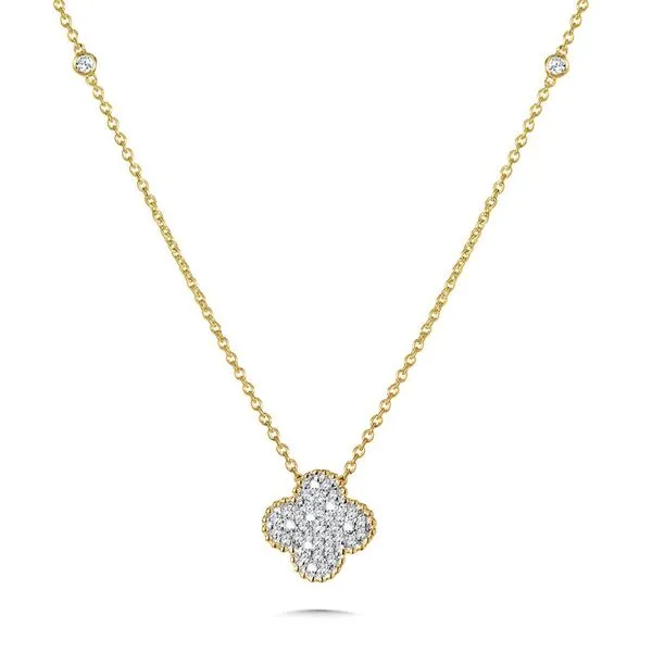Diamond Clover Pendant Jim Kryshak Jewelers Wausau, WI