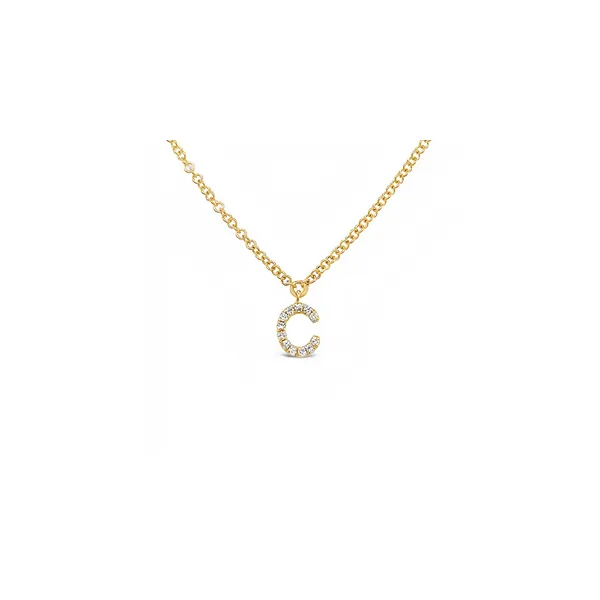 Initial Diamond Necklace Image 2 Jim Kryshak Jewelers Wausau, WI