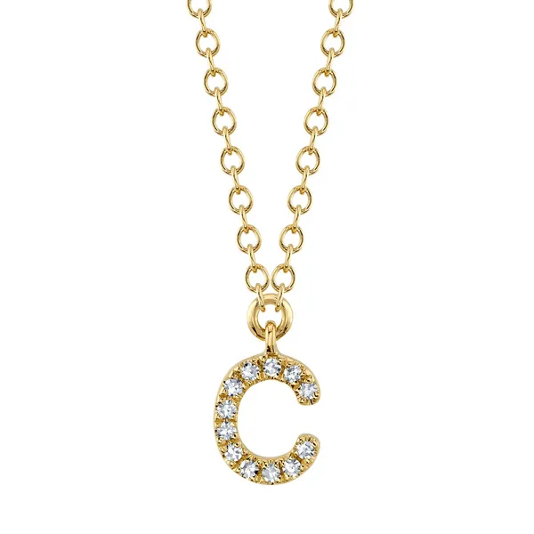 Initial Diamond Necklace Jim Kryshak Jewelers Wausau, WI