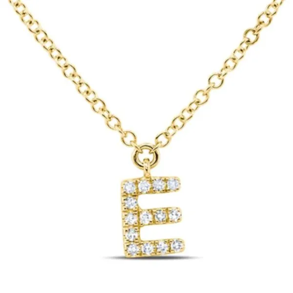 Initial Diamond Necklace Image 2 Jim Kryshak Jewelers Wausau, WI