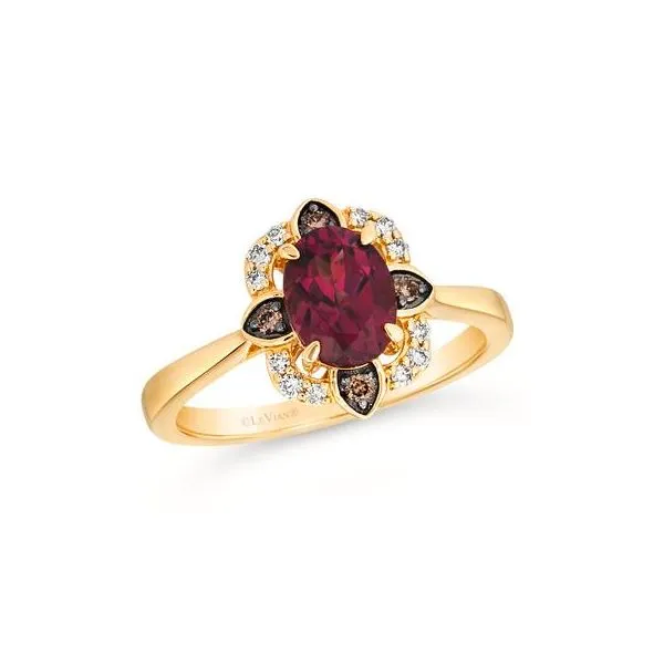 Le Vian 14Kt Honey Gold Rhodolite Garnet and Diamond Ring Jim Kryshak Jewelers Wausau, WI