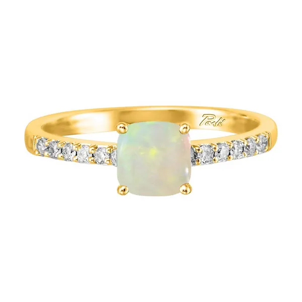 14K Yellow Opal and Diamond Ring Jim Kryshak Jewelers Wausau, WI