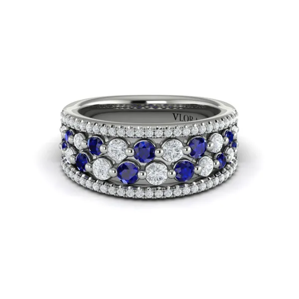 14K White Sapphire and Diamond Ring Jim Kryshak Jewelers Wausau, WI