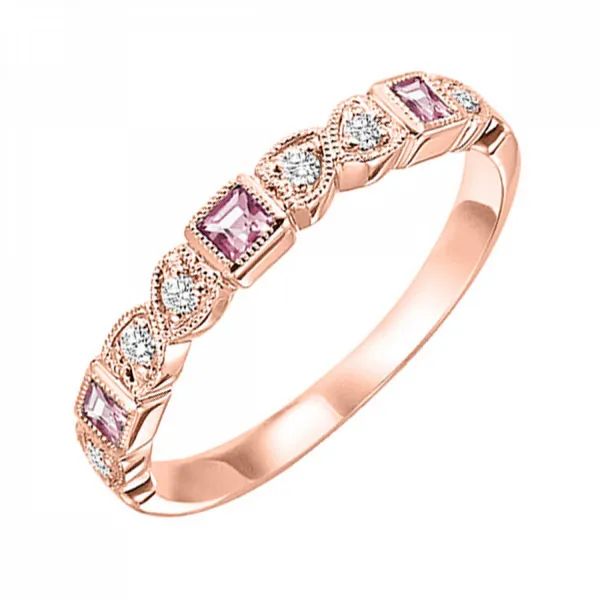 10Kt Rose Pink Tourmaline Stackable Ring Jim Kryshak Jewelers Wausau, WI