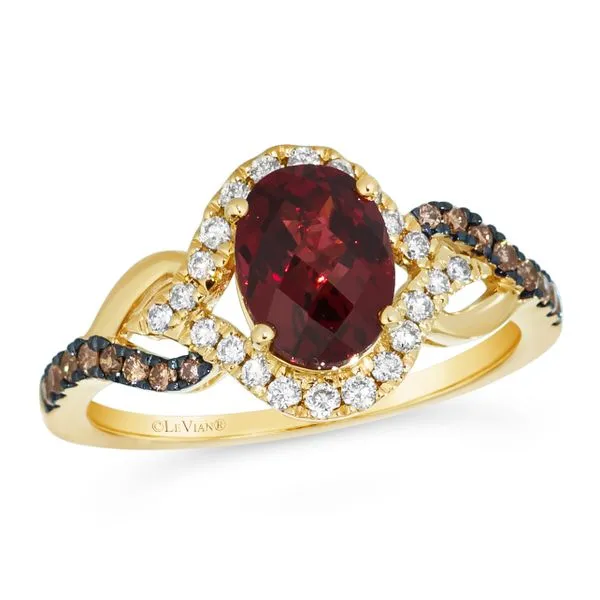 Le Vian 14K Yellow Gold Halo Ring Jim Kryshak Jewelers Wausau, WI
