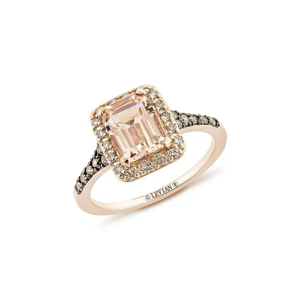 Le Vian 14K Strawberry Gold Halo Ring Jim Kryshak Jewelers Wausau, WI