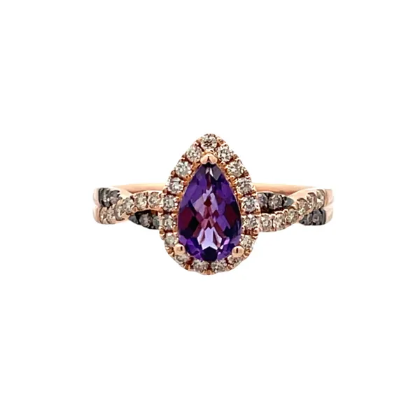 Le Vian 14K Strawberry Gold Halo Ring Jim Kryshak Jewelers Wausau, WI