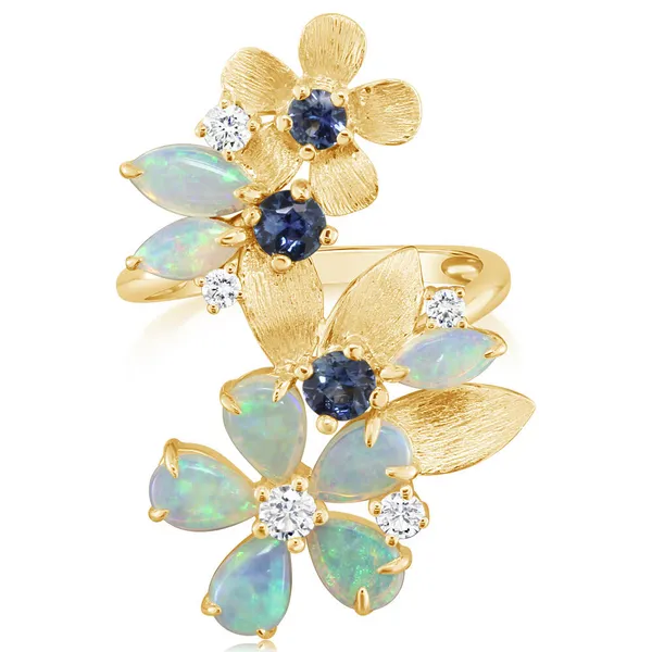 Parle 14K Yellow Gold Flower Ring Jim Kryshak Jewelers Wausau, WI