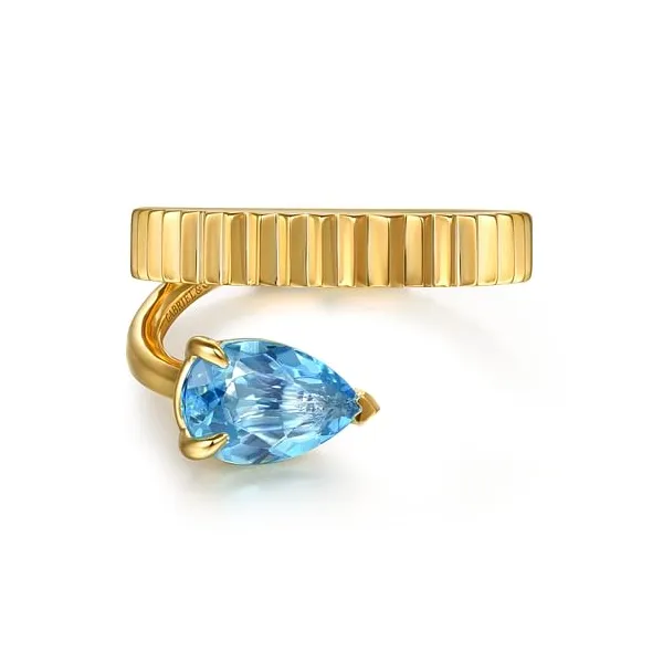 Gabriel & Co. 14K Yellow Gold Diamond Cut Ring Jim Kryshak Jewelers Wausau, WI