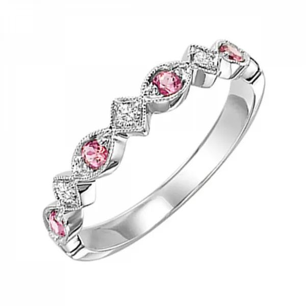 10K White Gold Milgrain Stackable Ring Jim Kryshak Jewelers Wausau, WI