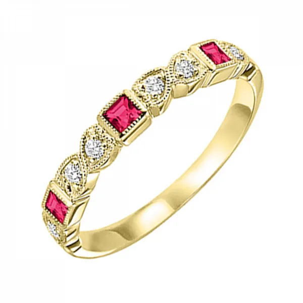 Ruby and Diamond Stackable Ring Jim Kryshak Jewelers Wausau, WI