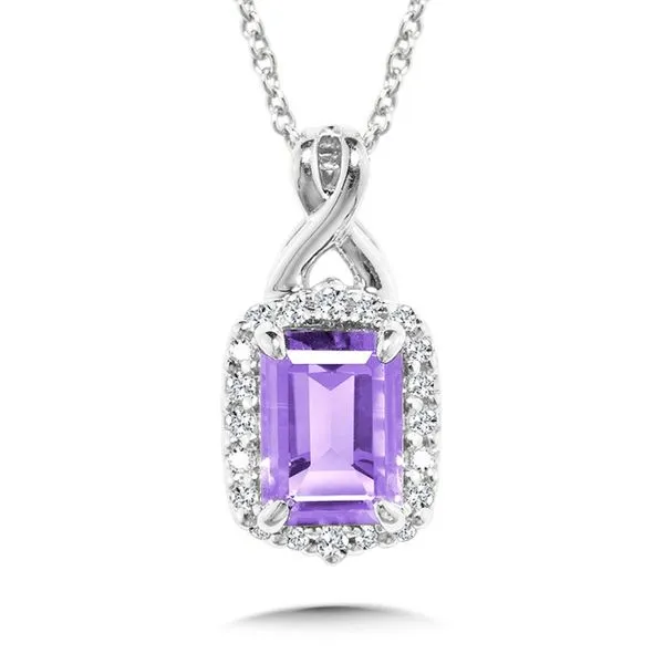 Amethyst Halo Pendant Jim Kryshak Jewelers Wausau, WI