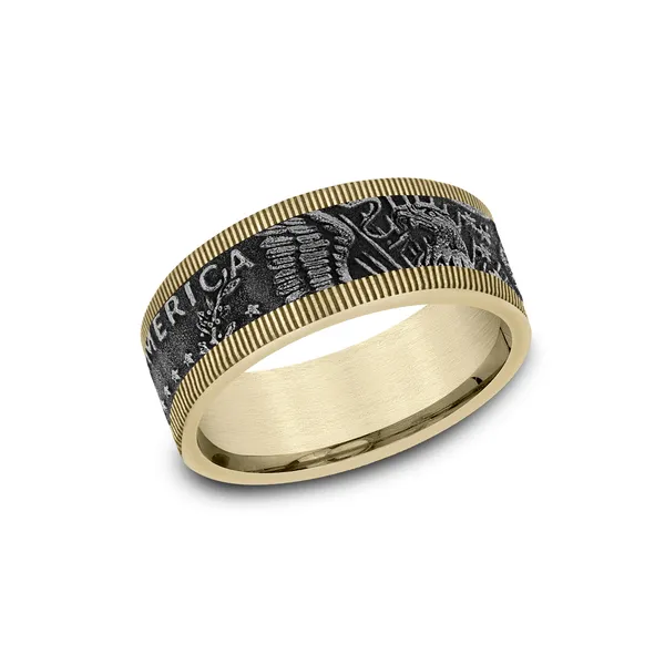 Men's Gold Wedding Band Jim Kryshak Jewelers Wausau, WI