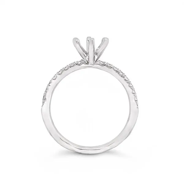 White Gold Diamond Engagement Ring Image 2 JMR Jewelers Cooper City, FL