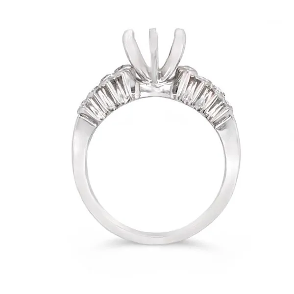 White Gold Diamond Engagement Ring Image 2 JMR Jewelers Cooper City, FL