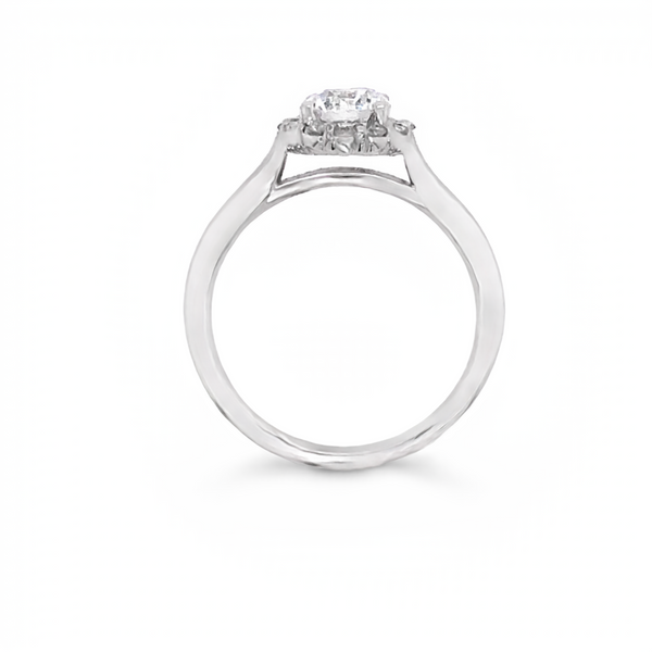 White Gold Diamond Engagement Ring Image 2 JMR Jewelers Cooper City, FL