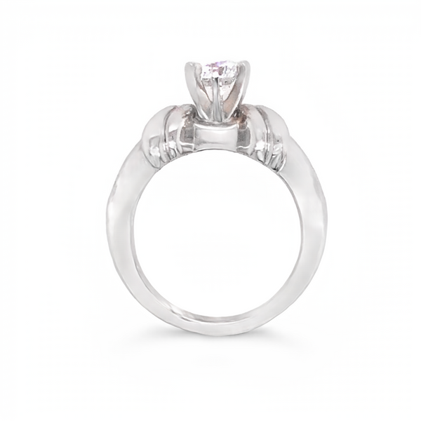 Platinum Diamond Engagement Ring Image 2 JMR Jewelers Cooper City, FL