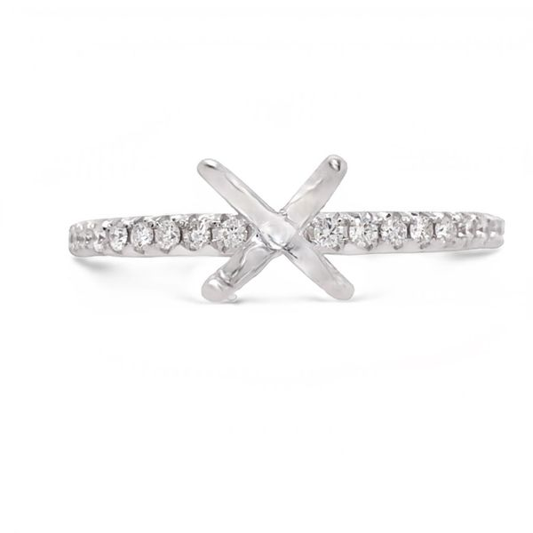 White Gold Diamond Engagement Ring JMR Jewelers Cooper City, FL