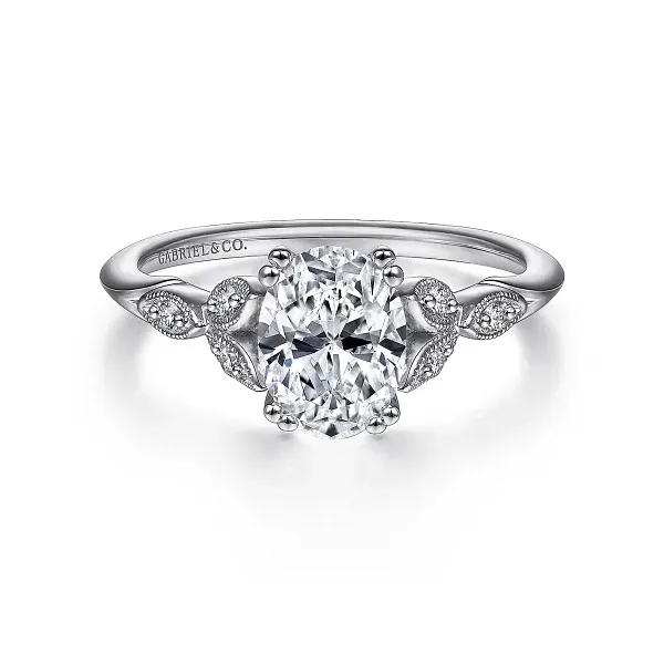 14Kt White Gold Engagement Ring