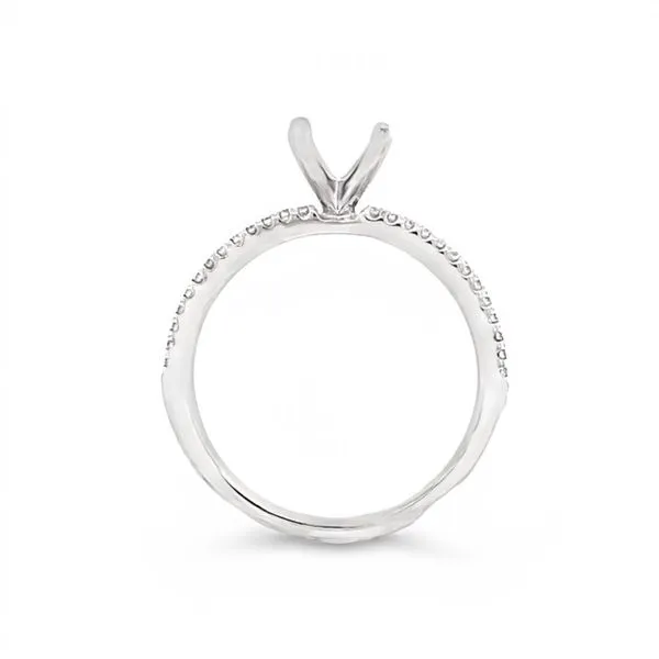 White Gold Diamond Engagement Ring Image 2 JMR Jewelers Cooper City, FL