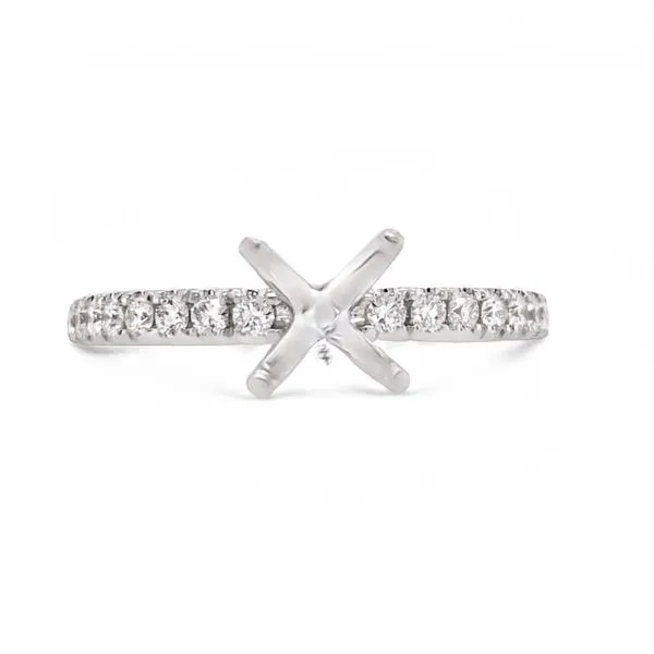 White Gold Diamond Engagement Ring JMR Jewelers Cooper City, FL