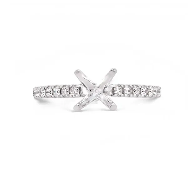 White Gold Diamond Engagement Ring