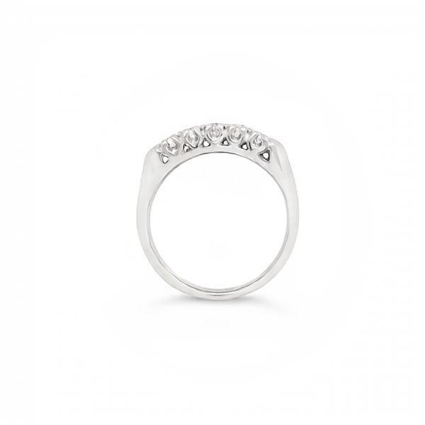 14K White Gold Wedding Band Image 2 JMR Jewelers Cooper City, FL