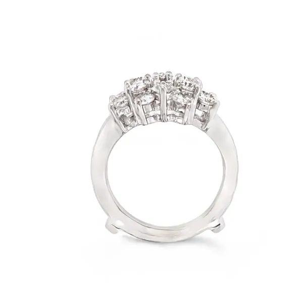 14Kt White Gold Diamond Insert Wedding Band Image 2 JMR Jewelers Cooper City, FL