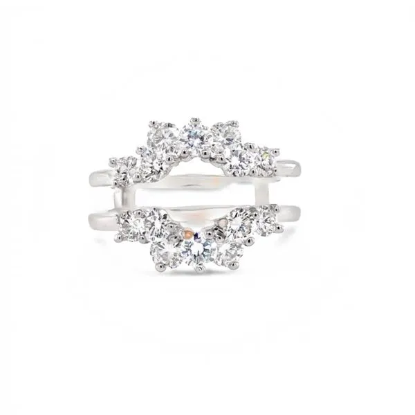 14Kt White Gold Diamond Insert Wedding Band similar item image