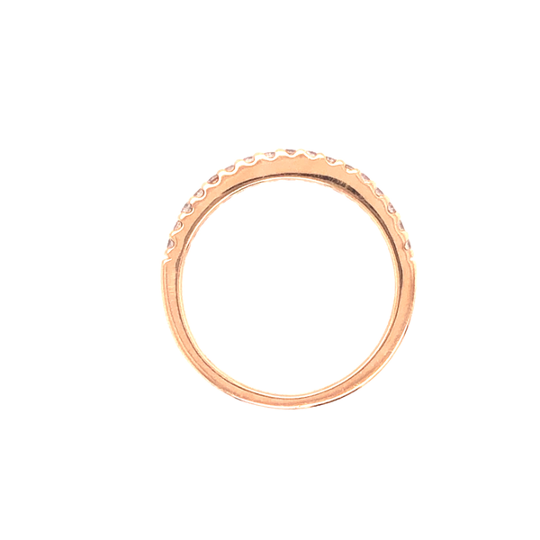 14Kt Rose Gold Diamond Wedding Band Image 4 JMR Jewelers Cooper City, FL