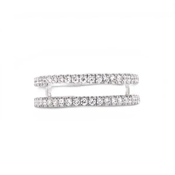 14Kt White Diamond Insert Band JMR Jewelers Cooper City, FL