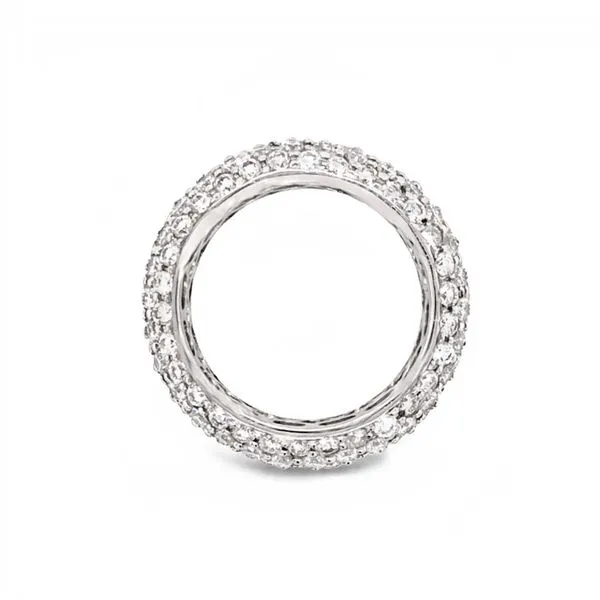 18Kt White Gold and Diamond Band Image 2 JMR Jewelers Cooper City, FL