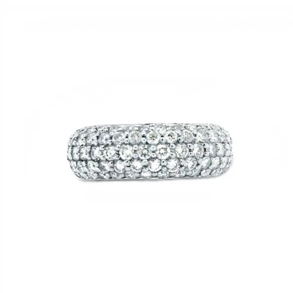 18Kt White Gold and Diamond Band JMR Jewelers Cooper City, FL