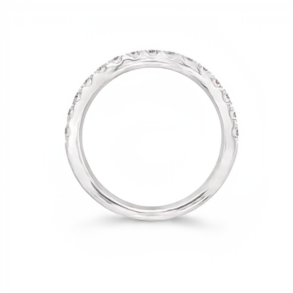 14Kt White Gold Diamond Wedding Band Image 2 JMR Jewelers Cooper City, FL