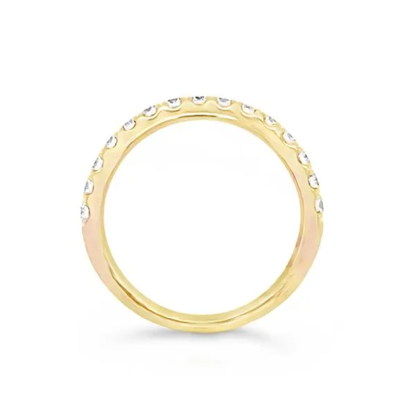 14K Yellow Gold Diamond Wedding Band Image 2 JMR Jewelers Cooper City, FL