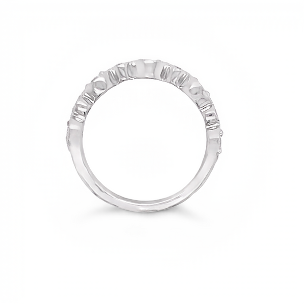 14K White Gold Wedding Band Image 2 JMR Jewelers Cooper City, FL