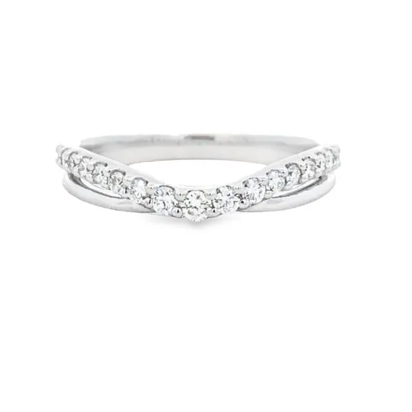 14K White Gold Diamond Enhancer Wedding Band