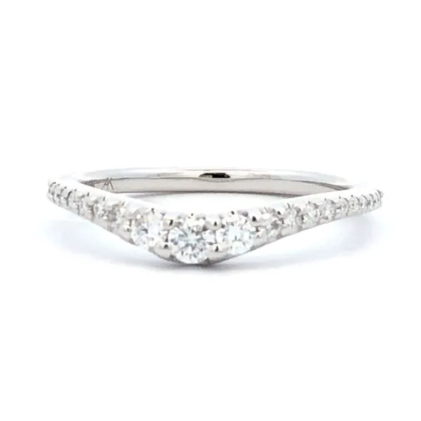 14K White Gold Diamond Enhancer Wedding Band