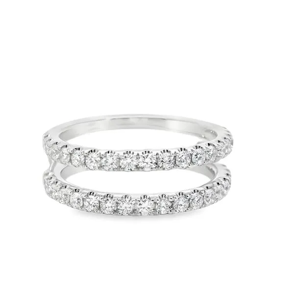 14K White Gold Diamond Insert Wedding Band JMR Jewelers Cooper City, FL