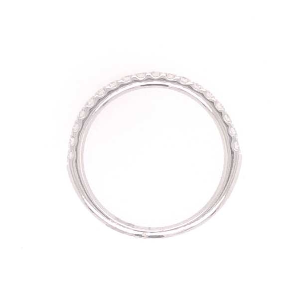 14K White Gold Diamond Wedding Band Image 2 JMR Jewelers Cooper City, FL