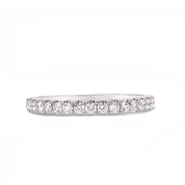 14K White Gold Diamond Wedding Band JMR Jewelers Cooper City, FL