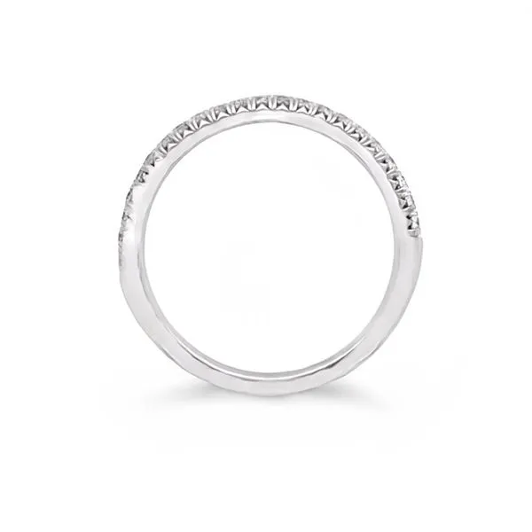 14 Karat White Gold Diamond Wedding Band Image 2 JMR Jewelers Cooper City, FL