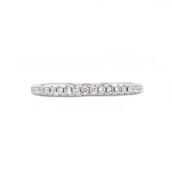 14 Karat White Gold Diamond Wedding Band JMR Jewelers Cooper City, FL