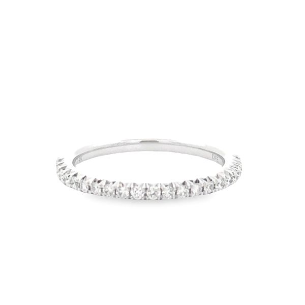 14 Karat White Gold Diamond Wedding Band JMR Jewelers Cooper City, FL