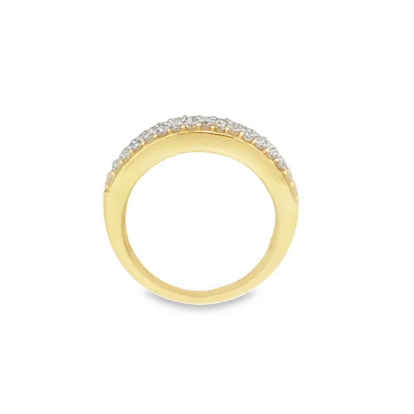 14Kt Yellow 1 Ct Diamond Band Image 2 JMR Jewelers Cooper City, FL