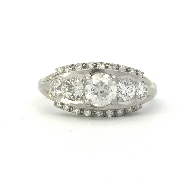 18Kt Antique Diamond Ring JMR Jewelers Cooper City, FL