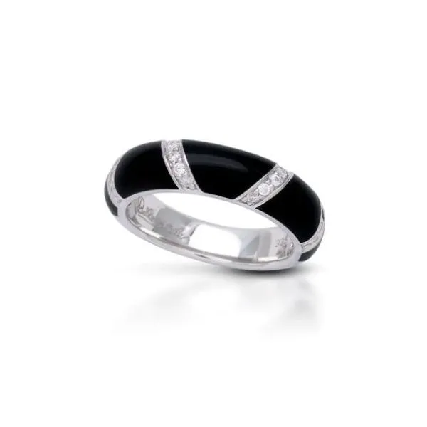 Sterling Silver Gissando Black/CZ Fashion Ring