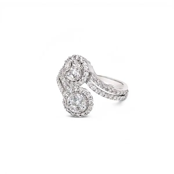 14Kt White Gold 1.6ct Diamond Fashion Ring